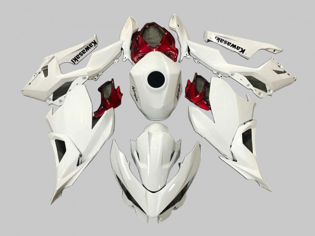 Discount 2018-2024 White Red Black Kawasaki EX400 Motorcycle Fairings Canada