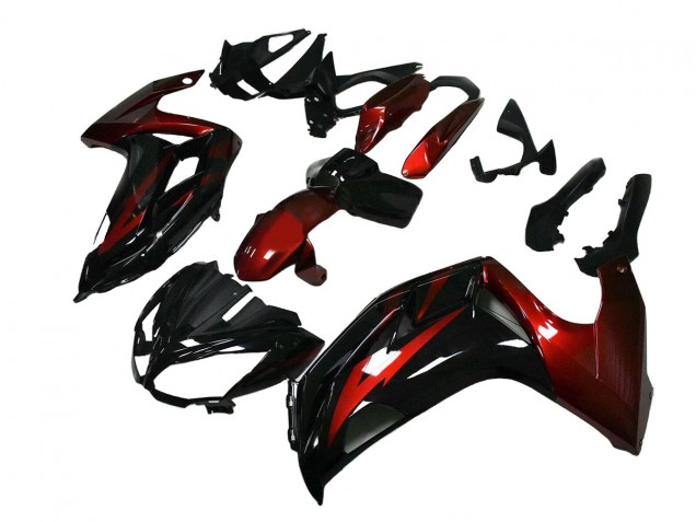 Discount 2012-2016 Red Glossy Black Kawasaki EX650 Motorcycle Fairings Canada