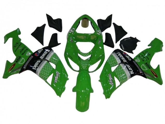 Discount 2006-2007 Green White Black Elf Kawasaki ZX10R Motorcycle Fairings Canada
