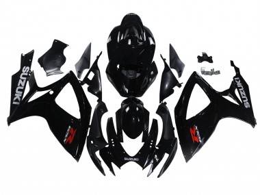 Discount 2006-2007 Glossy Black Suzuki GSXR 600/750 Motorcycle Fairings Canada