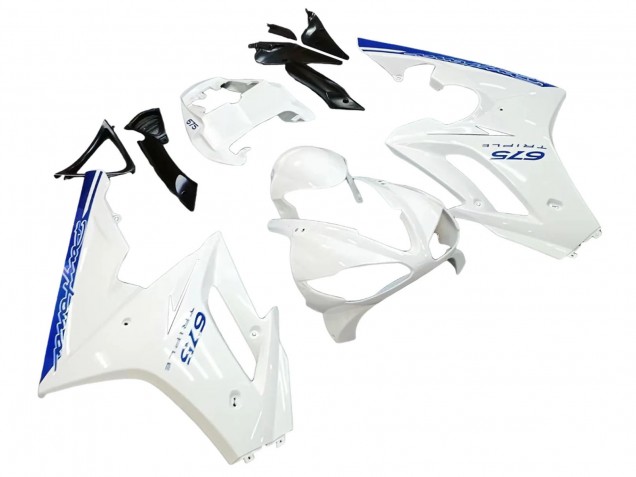Discount 2006-2008 White Blue Triumph Daytona 675 Motorcycle Fairings Canada