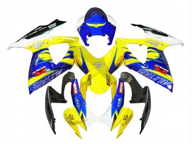 Discount 2006-2007 White Blue Yellow Corona Alstare Suzuki GSXR 600/750 Motorcycle Fairings Canada