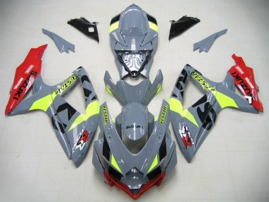 Discount 2006-2007 Nardo Grey Neon Green Red Ecstar GSXR750 K6 Motorcycle Fairings Canada