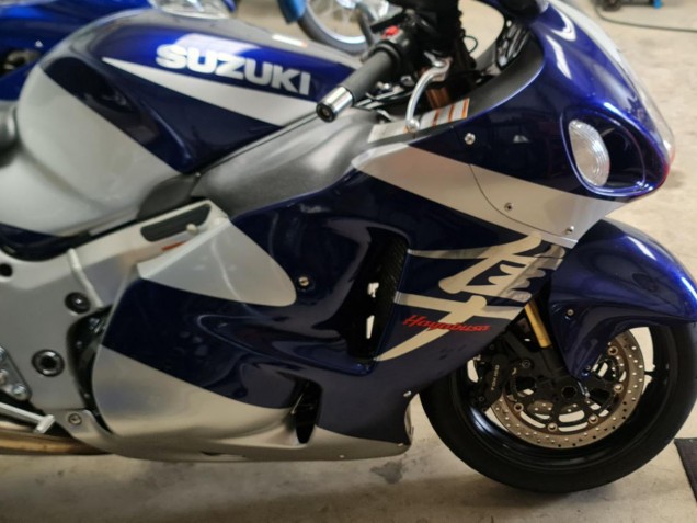 Discount 1996-2007 Blue White Suzuki GSXR 1300 Hayabusa Motorcycle Fairings Canada