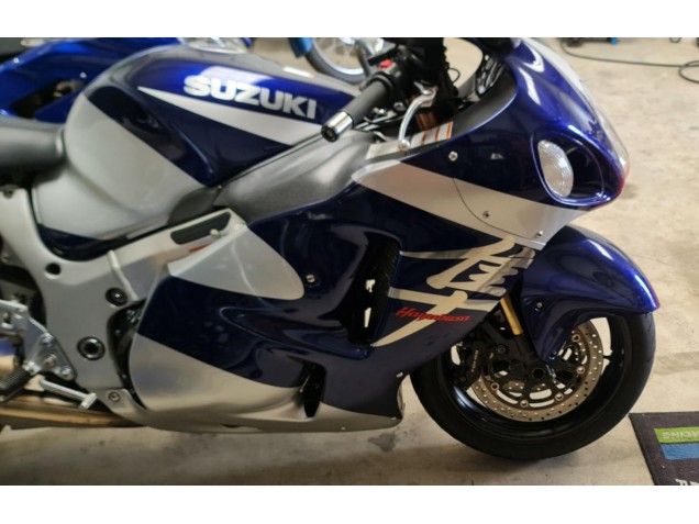 Discount 1996-2007 Blue White Suzuki GSXR 1300 Hayabusa Motorcycle Fairings Canada