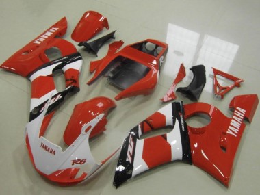 Discount 1998-2002 Red White Glossy Black Yamaha YZF R6 Motorcycle Fairings Canada