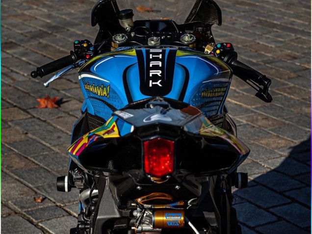 Discount 2015-2019 Blue Yellow Shark Yamaha YZF R1 Motorcycle Fairings Canada