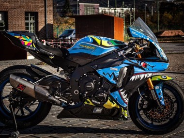 Discount 2015-2019 Blue Yellow Shark Yamaha YZF R1 Motorcycle Fairings Canada