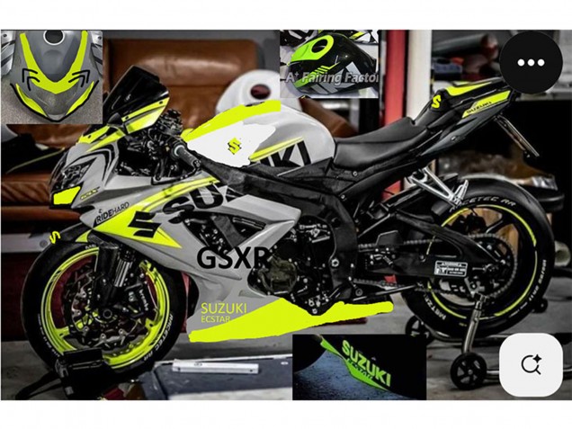 Discount 2004-2005 Grey Lemon Green Black Suzuki GSXR 750 Motorcycle Fairings Canada