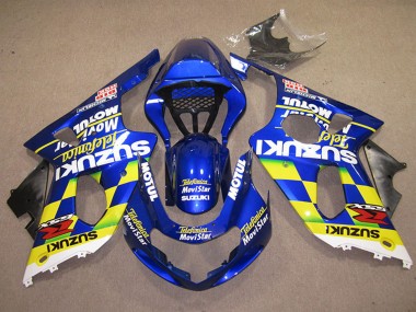 Discount 2000-2002 Blue Yellow White Telefumica MoviStar Suzuki GSXR 1000 Motorcycle Fairings Canada