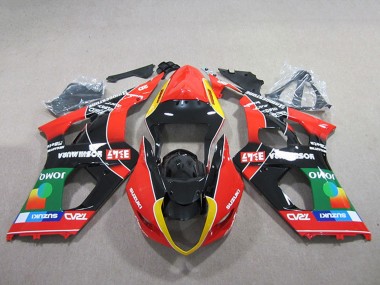 Discount 2003-2004 Red Yellow Green Black Suzuki GSXR 1000 Motorcycle Fairings Canada