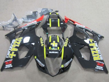 Discount 2003-2004 Glossy Black Red Yellow Rizla Suzuki GSXR 1000 Motorcycle Fairings Canada
