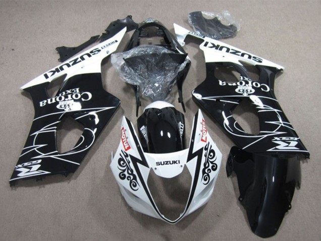 Discount 2003-2004 White Glossy Black Corona Extra Motul Suzuki GSXR 1000 Motorcycle Fairings Canada