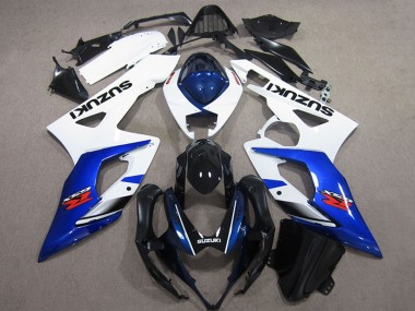 Discount 2005-2006 White Blue Glossy Black Suzuki GSXR 1000 Bike Fairings Canada