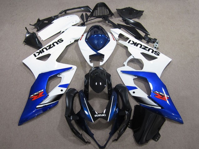 Discount 2005-2006 White Blue Glossy Black Suzuki GSXR 1000 Bike Fairings Canada