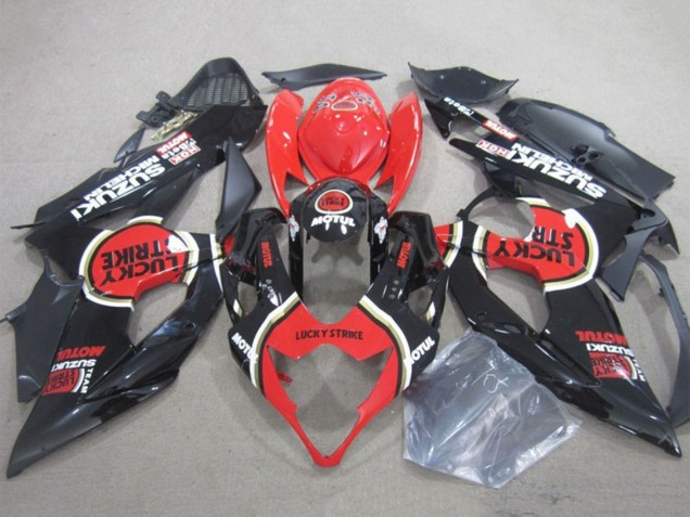 Discount 2005-2006 Black Red Lucky Strike Motul Suzuki GSXR 1000 Motorcycle Fairings Canada