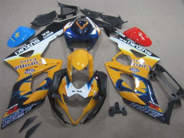 Discount 2005-2006 White Yellow Blue Black Corona Extra Alstare Suzuki GSXR 1000 Motorcycle Fairings Canada