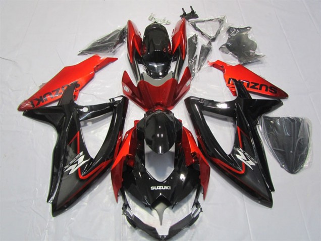Discount 2007-2008 Glossy Black Red Suzuki GSXR 1000 Motorcycle Fairing Canada