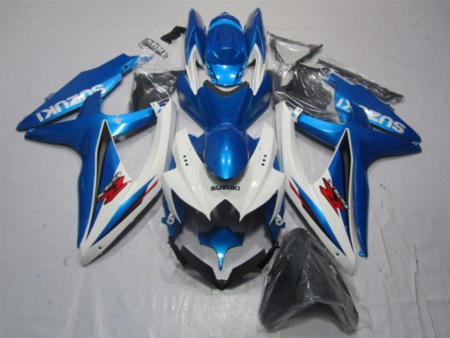 Discount 2007-2008 White Blue Red Suzuki GSXR 1000 Motorcycle Fairing Canada