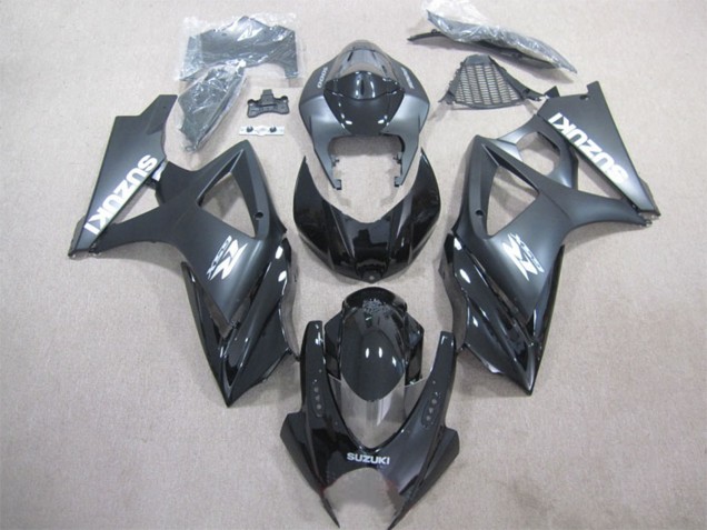 Discount 2007-2008 Glossy Black Matte Black Suzuki GSXR 1000 Bike Fairings Canada