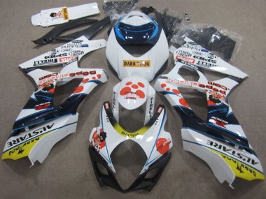Discount 2007-2008 White Red Blue Yellow Dark Dog Suzuki GSXR 1000 Motorcycle Fairings Canada