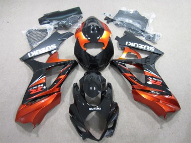 Discount 2007-2008 Glossy Black Orange Suzuki GSXR 1000 Motorcycle Fairing Canada