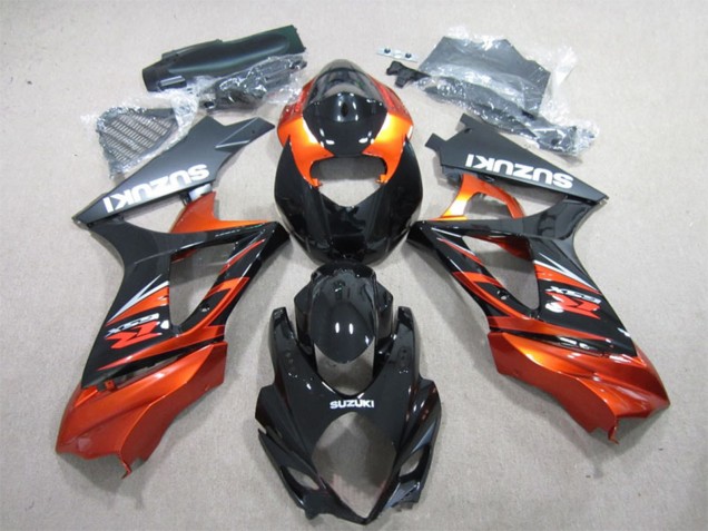 Discount 2007-2008 Glossy Black Orange Suzuki GSXR 1000 Motorcycle Fairing Canada