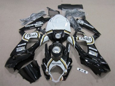 Discount 2007-2008 White Black Lucky Strike Motul Suzuki GSXR 1000 Motorcycle Fairings Canada