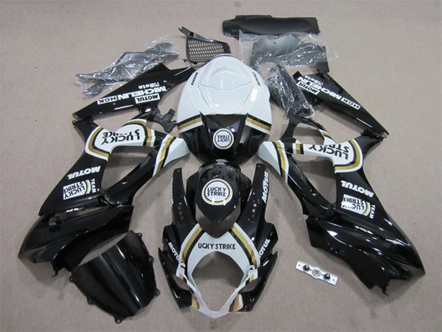 Discount 2007-2008 White Black Lucky Strike Motul Suzuki GSXR 1000 Motorcycle Fairings Canada