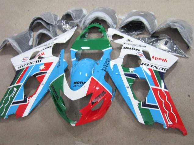 Discount 2001-2003 White Blue Green Red Motul Suzuki GSXR 600 Motorcycle Fairings Canada