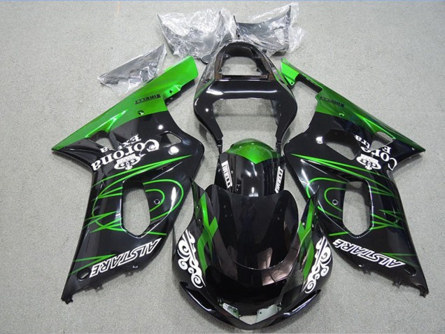 Discount 2001-2003 Glossy Black Green Corona Extra Alstare Suzuki GSXR 600 Motorcycle Fairings Canada