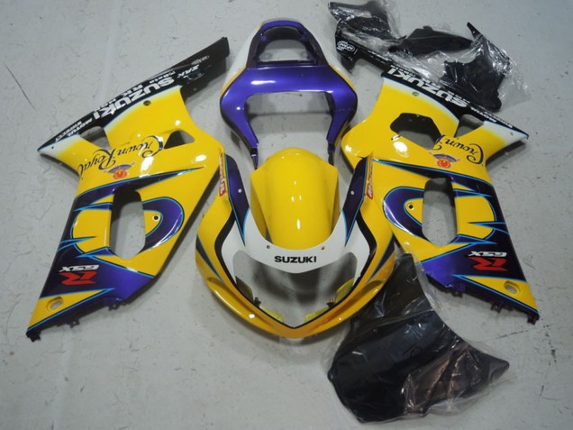 Discount 2001-2003 Yellow Purple Black Suzuki GSXR 600 Motorcycle Fairings Canada