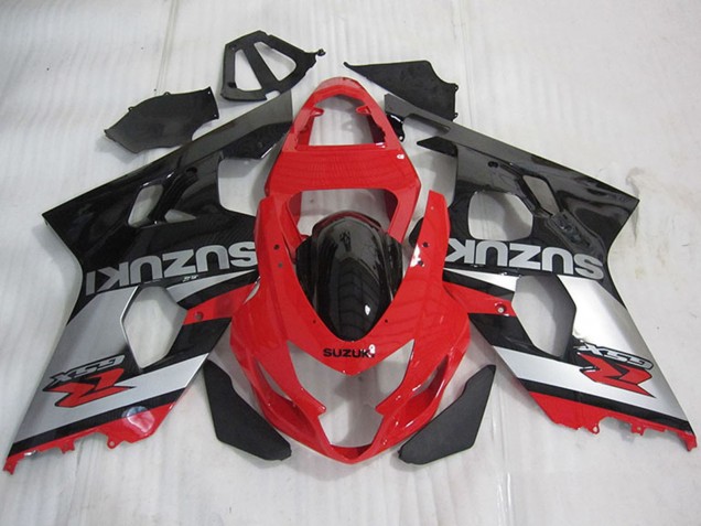 Discount 2004-2005 Red Silver Glossy Black Suzuki GSXR 600 Motorcycle Fairings Canada