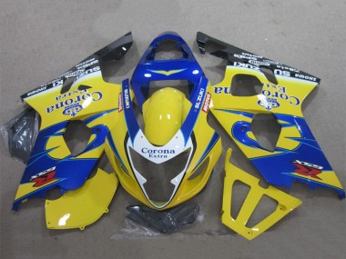 Discount 2004-2005 Yellow Blue White Black Corona Extra Suzuki GSXR 600 Motorcycle Fairings Canada