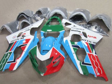 Discount 2004-2005 White Blue Green Red Motul Suzuki GSXR 600 Motorcycle Fairings Canada