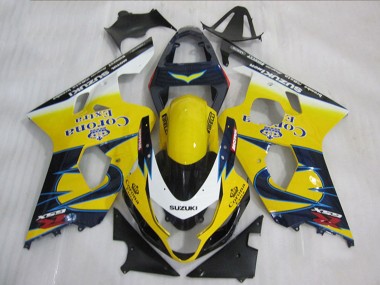 Discount 2004-2005 Yellow White Blue Corona Extra Suzuki GSXR 600 Motorcycle Fairings Canada