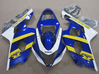 Discount 2004-2005 Blue White Yellow Suzuki GSXR 600 Motorcycle Fairings Canada
