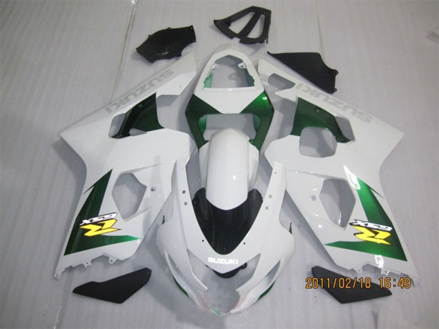 Discount 2004-2005 White Green Yellow Black Suzuki GSXR 600 Motorcycle Fairings Canada