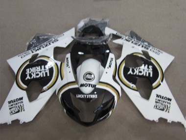 Discount 2004-2005 White Black Lucky Strike Motul Suzuki GSXR 600 Motorcycle Fairings Canada