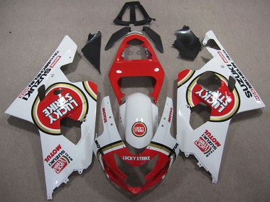 Discount 2004-2005 White Red Lucky Strike Motul Suzuki GSXR 600 Motorcycle Fairings Canada