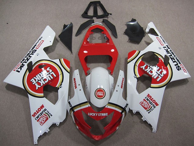 Discount 2004-2005 White Red Lucky Strike Motul Suzuki GSXR 600 Motorcycle Fairings Canada