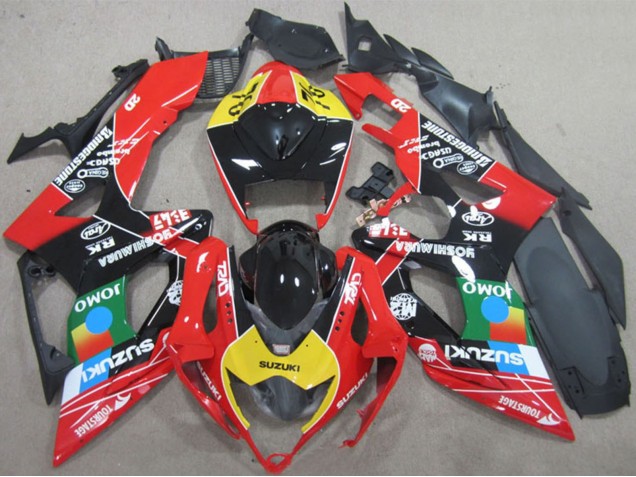 Discount 2006-2007 Red Yellow Green Blue Black JOMO Suzuki GSXR 600 Motorcycle Fairings Canada
