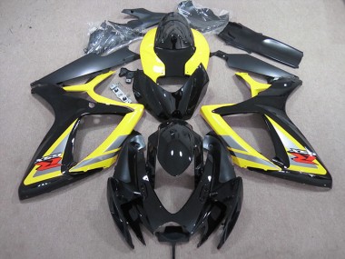 Discount 2006-2007 Yellow Grey Black Suzuki GSXR 600 Motorcycle Fairings Canada