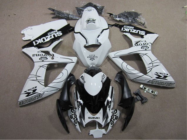 Discount 2006-2007 White Black Corona Extra Suzuki GSXR 600 Motorcycle Fairings Canada