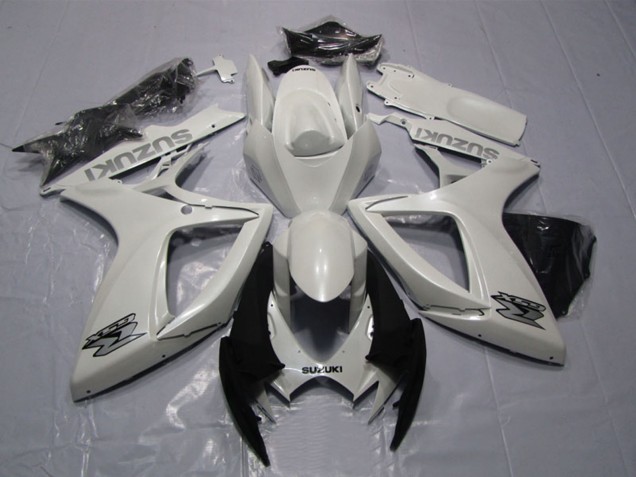 Discount 2006-2007 White Suzuki GSXR 600 Motorcycle Fairing Canada