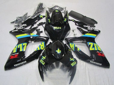 Discount 2006-2007 Glossy Black Yellow Rizla Red Suzuki GSXR 600 Motorcycle Fairings Canada