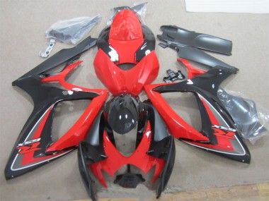 Discount 2006-2007 Red Black Suzuki GSXR 600 Motorcycle Fairings Canada