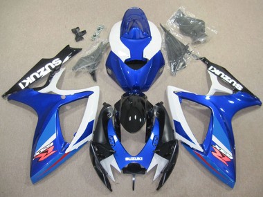 Discount 2006-2007 White Blue Glossy Black Red Suzuki GSXR 600 Motorcycle Fairing Canada