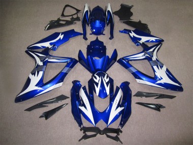 Discount 2008-2010 White Blue Suzuki GSXR 600 Motorcycle Fairings Canada