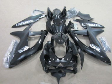 Discount 2008-2010 Glossy Black White Suzuki GSXR 600 Motorcycle Fairings Canada